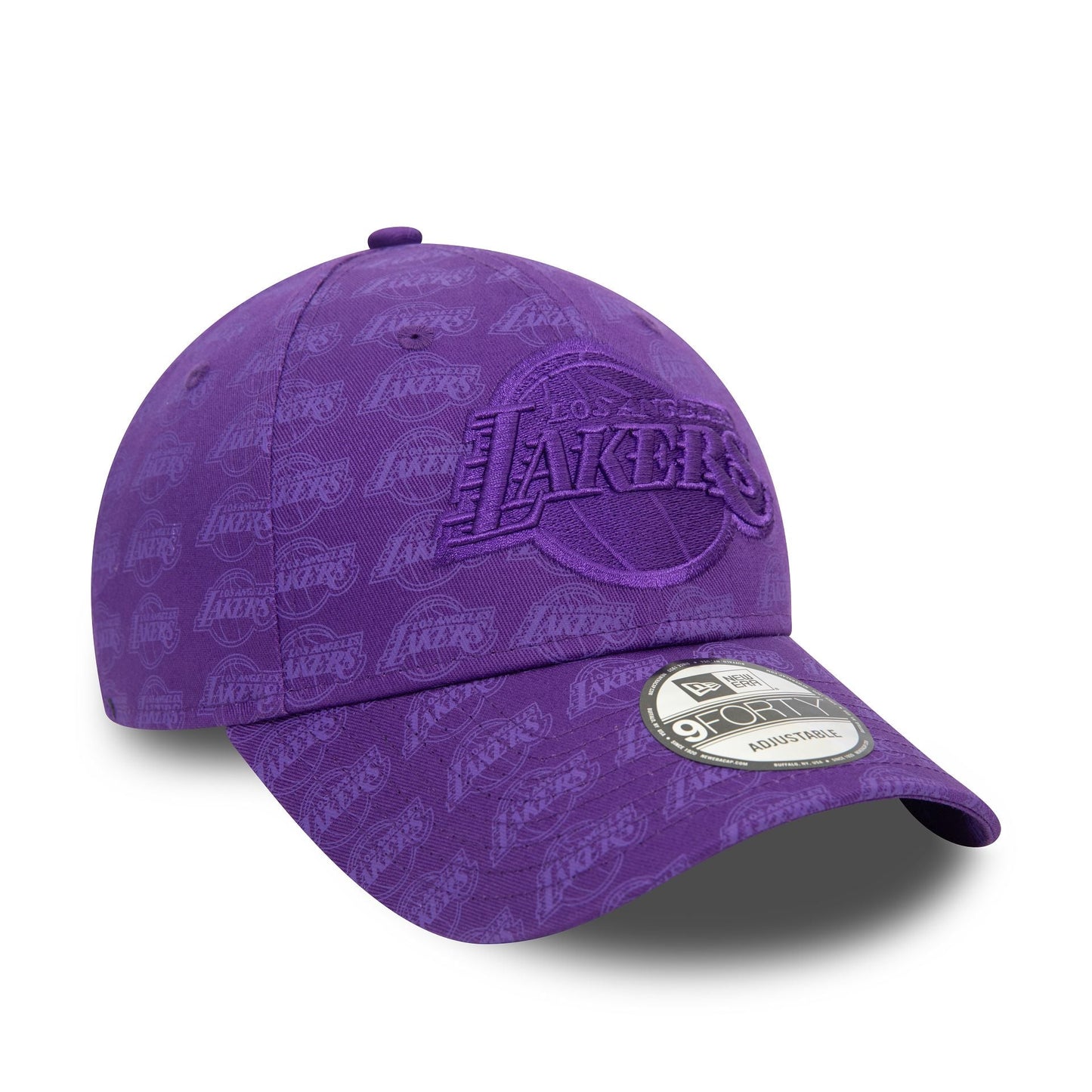 New Era Şapka - LA Lakers Team Monogram Purple 9FORTY Ayarlanabilir Şapka