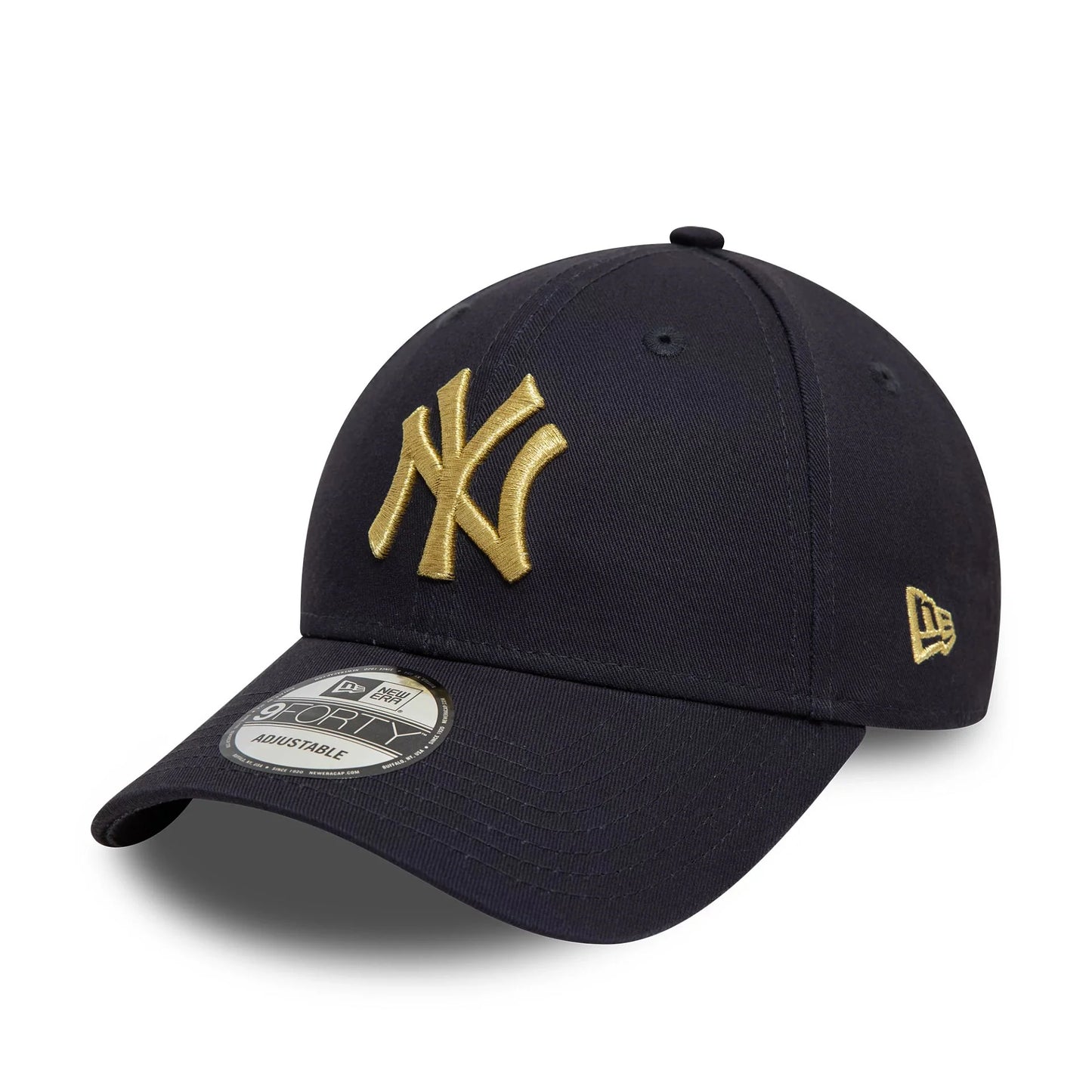 New Era Şapka - New York Yankees Metallic Navy 9FORTY Ayarlanabilir Şapka