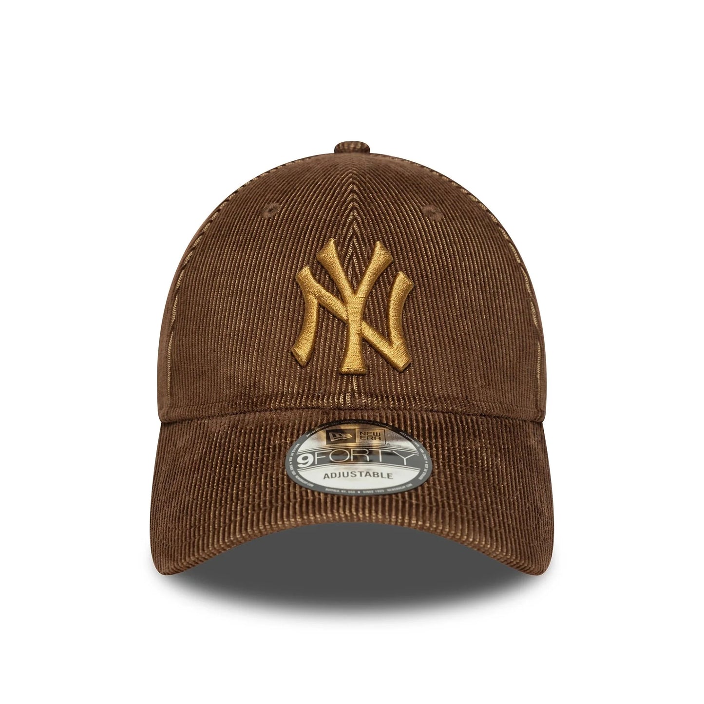 New Era Şapka - NY Yankees Two Tone Cord Dark Brown 9FORTY Ayarlanabilir Şapka