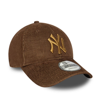New Era Şapka - NY Yankees Two Tone Cord Dark Brown 9FORTY Ayarlanabilir Şapka