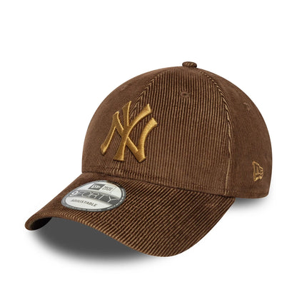 New Era Şapka - NY Yankees Two Tone Cord Dark Brown 9FORTY Ayarlanabilir Şapka