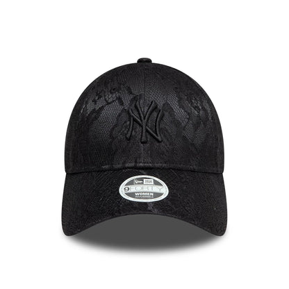 New Era Şapka - NY Yankees Womens Lace Black 9FORTY Ayarlanabilir Şapka