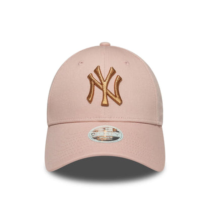 New Era Şapka - New York Yankees Womens Metallic Pastel Pink 9FORTY Ayarlanabilir Şapka