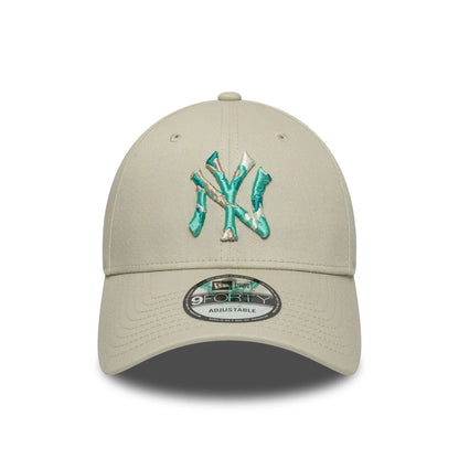 New Era Şapka - NY Yankees Seasonal Infill Cream 9FORTY Ayarlanabilir Şapka