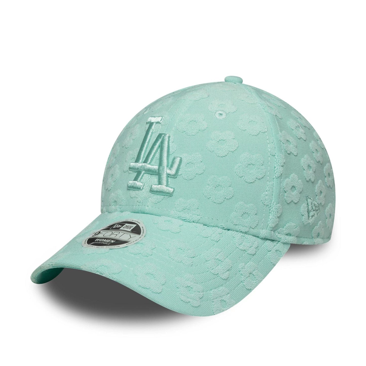 New Era Şapka - LA Dodgers Womens MLB Floral Towelling Pastel Green 9FORTY Ayarlanabilir Şapka