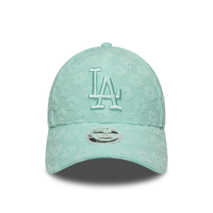 New Era Şapka - LA Dodgers Womens MLB Floral Towelling Pastel Green 9FORTY Ayarlanabilir Şapka