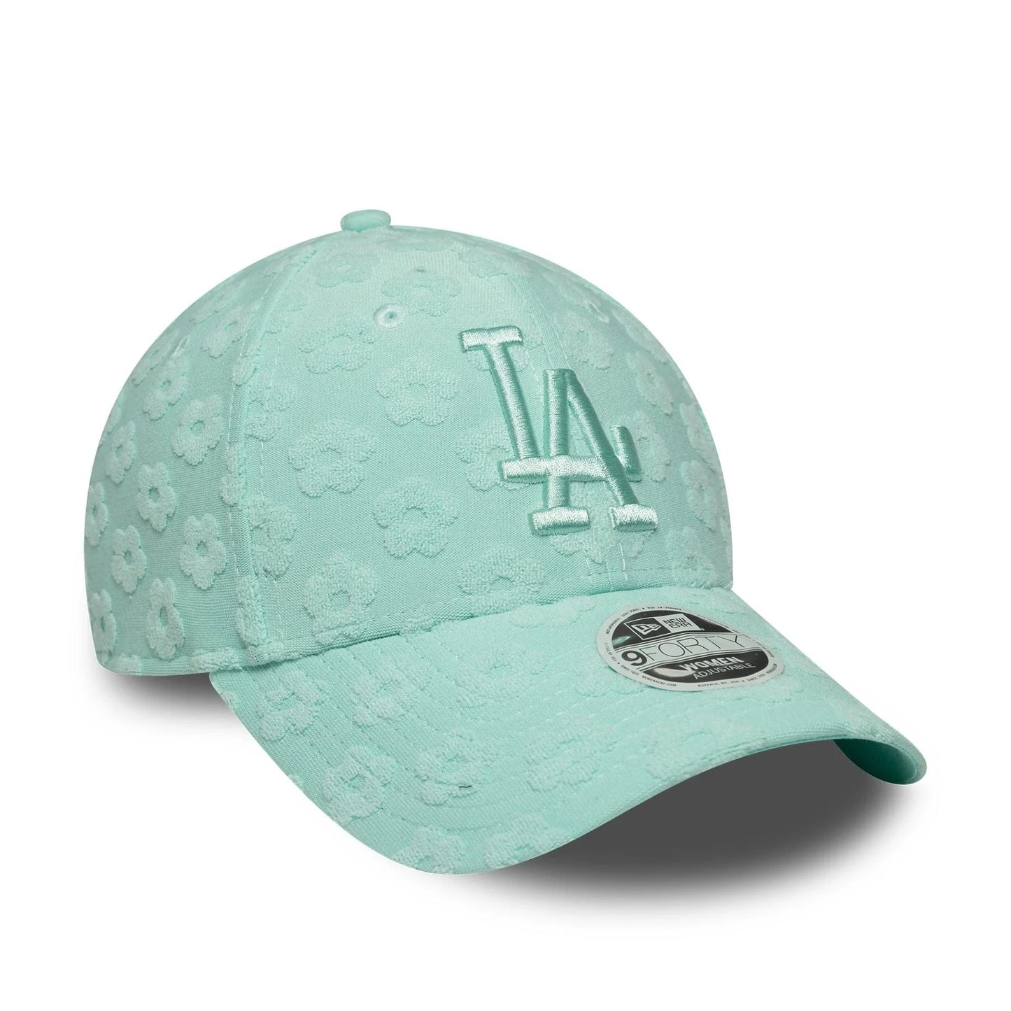 New Era Şapka - LA Dodgers Womens MLB Floral Towelling Pastel Green 9FORTY Ayarlanabilir Şapka