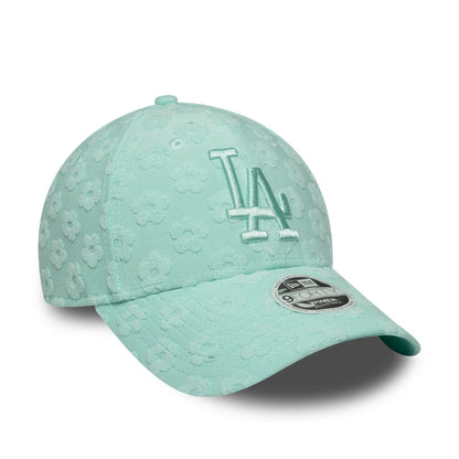 New Era Şapka - LA Dodgers Womens MLB Floral Towelling Pastel Green 9FORTY Ayarlanabilir Şapka