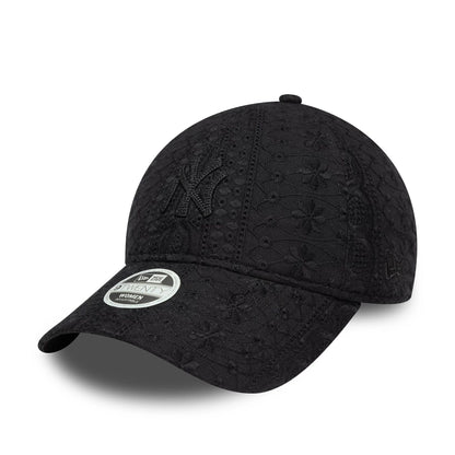 New Era Şapka - New York Yankees Womens MLB Broderie Black 9TWENTY Ayarlanabilir Şapka