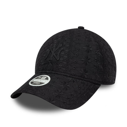 New Era Şapka - New York Yankees Womens MLB Broderie Black 9TWENTY Ayarlanabilir Şapka