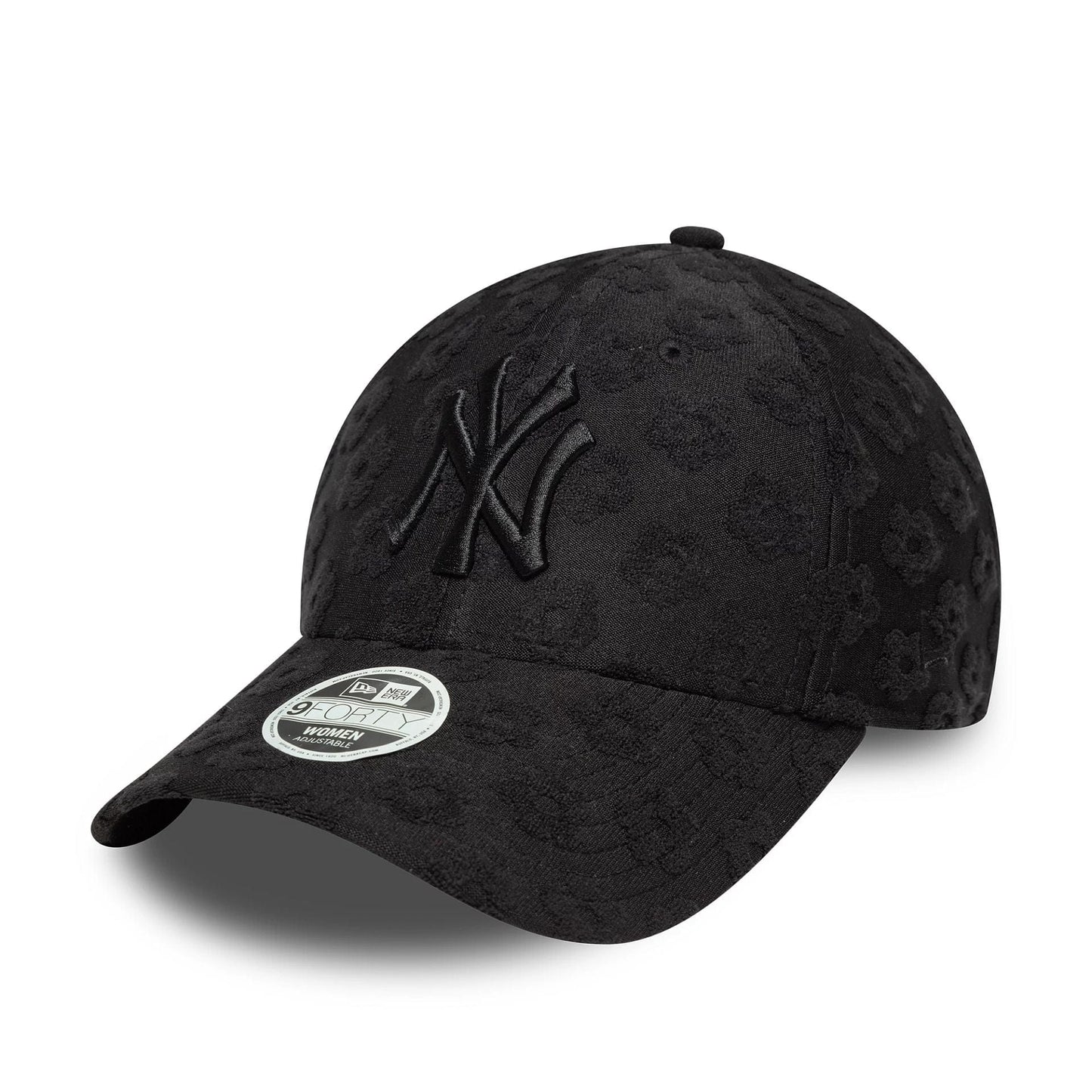New Era Şapka - New York Yankees Womens MLB Floral Towelling Black 9FORTY Ayarlanabilir Şapka