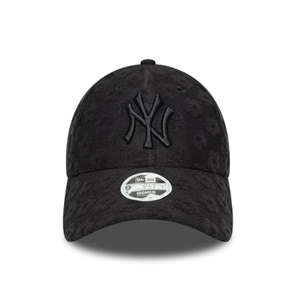 New Era Şapka - New York Yankees Womens MLB Floral Towelling Black 9FORTY Ayarlanabilir Şapka