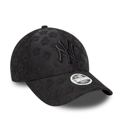 New Era Şapka - New York Yankees Womens MLB Floral Towelling Black 9FORTY Ayarlanabilir Şapka