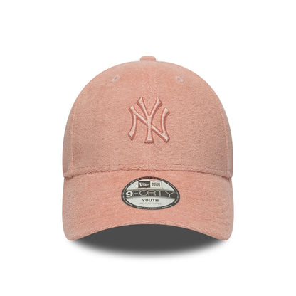 New Era Şapka - NY Yankees Youth MLB Towelling Pastel Pink 9FORTY Ayarlanabilir Şapka