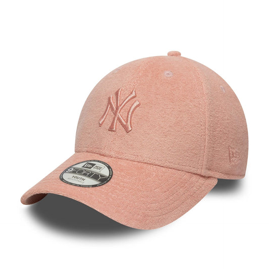 New Era Şapka - NY Yankees Youth MLB Towelling Pastel Pink 9FORTY Ayarlanabilir Şapka