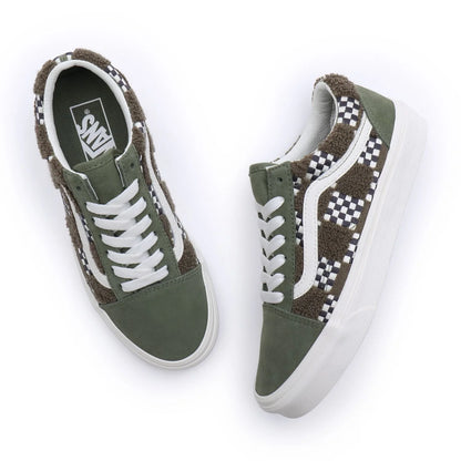 Vans Ayakkabı - Old Skool Tufted Check Loden Green