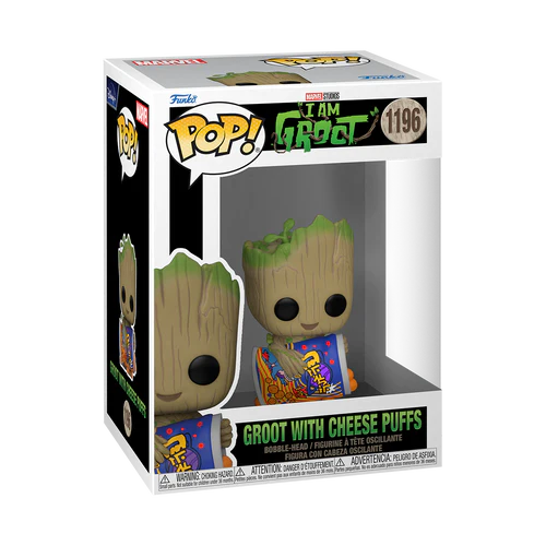 Funko POP Figür - Marvel I Am Groot - Groot w/ Cheese Puffs