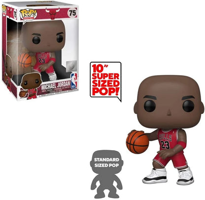 Funko POP Deluxe NBA Bulls, 10" Michael Jordan (Red Jersey)