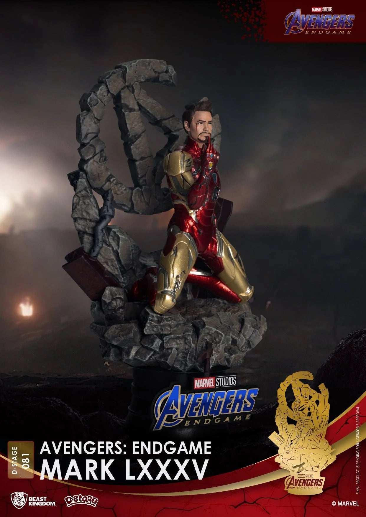 Beast Kingdom Marvel Avengers Endgame Iron Man Mk85 hi