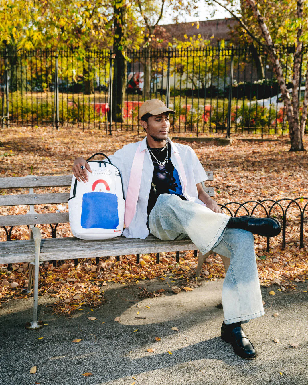 Sprayground - KEITH HARING BIG BLUE PURSE ART Sırt Çantası
