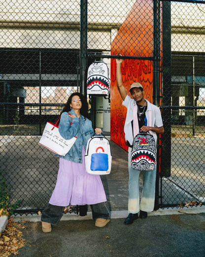 Sprayground - KEITH HARING BIG BLUE PURSE ART Sırt Çantası