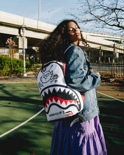 Sprayground - KEITH HARING WHASSUP ALIEN DLX Sırt Çantası