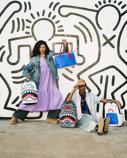Sprayground - KEITH HARING WHASSUP ALIEN DLX Sırt Çantası