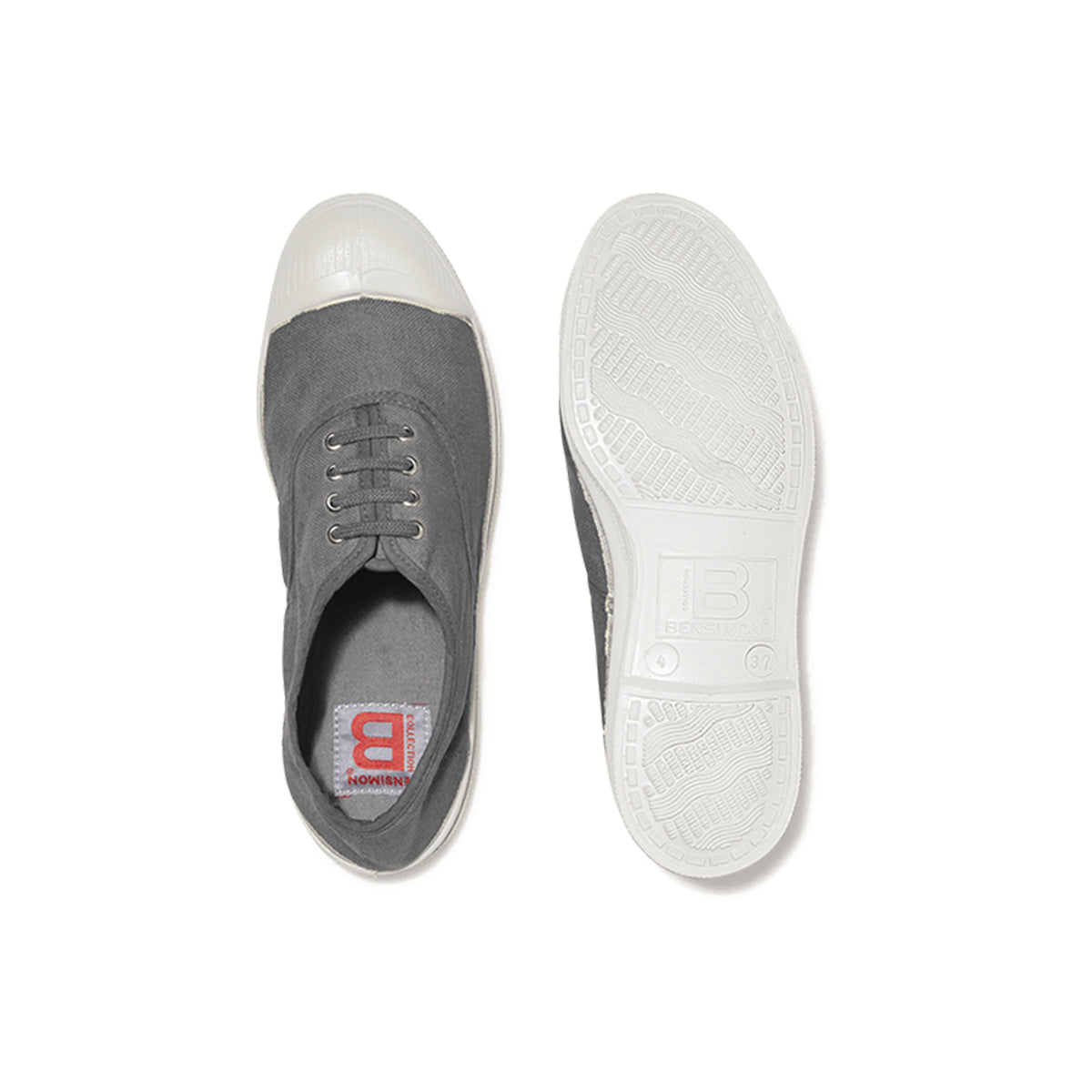 BENSIMON Tennis Lacet Gris - Tenis Ayakkabısı