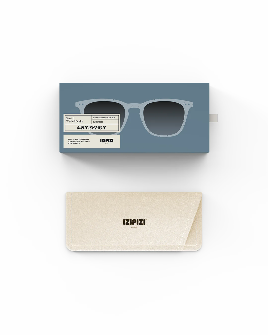 IZIPIZI SUN #E Washed Denim - Mavi Yetişkin Güneş Gözlüğü