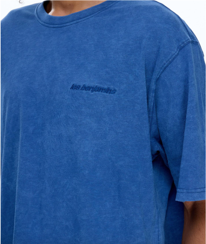 Les Benjamins Normal Fit Mavi Renkli Erkek Tişört SHORT SLEEVE TEE 317