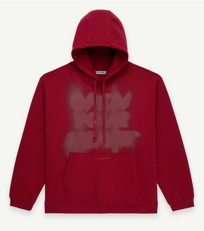 Les Benjamins Oversize Fit Kırmızı Renkli Erkek Kapüşonlu Sweatshirt HOODIE 307