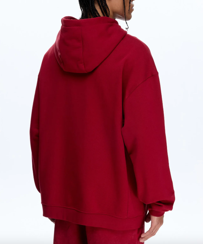 Les Benjamins Oversize Fit Kırmızı Renkli Erkek Kapüşonlu Sweatshirt HOODIE 307