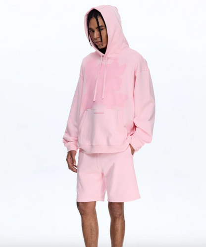 Les Benjamins Oversize Fit Pembe Renkli Erkek Kapüşonlu Sweatshirt HOODIE 308