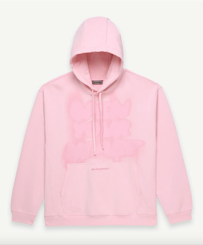 Les Benjamins Oversize Fit Pembe Renkli Erkek Kapüşonlu Sweatshirt HOODIE 308