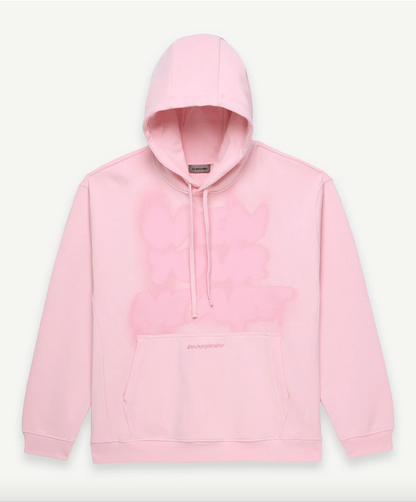 Les Benjamins Oversize Fit Pembe Renkli Erkek Kapüşonlu Sweatshirt HOODIE 308