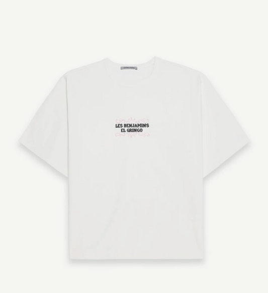 Les Benjamins Oversize Fit Beyaz Renkli Kadın Tişört SHORT SLEEVE TEE 014