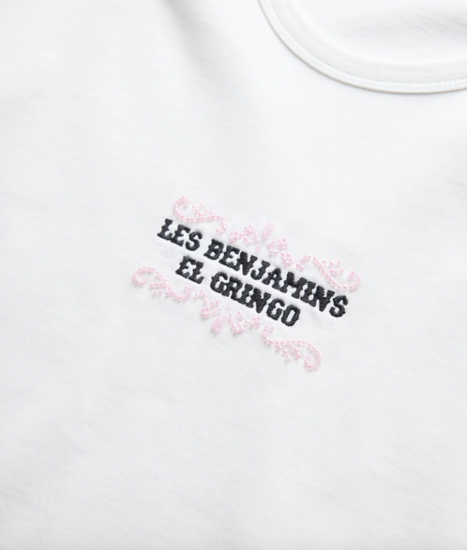 Les Benjamins Oversize Fit Beyaz Renkli Kadın Tişört SHORT SLEEVE TEE 014