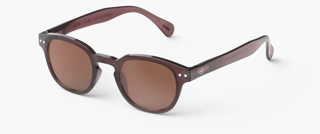 Izipizi Sun #C Old Leather - Koyu Kahverengi Yetişkin Güneş Gözlüğü