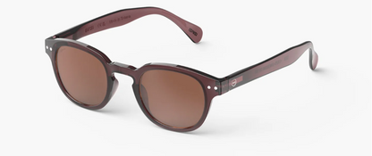 Izipizi Sun #C Old Leather - Koyu Kahverengi Yetişkin Güneş Gözlüğü