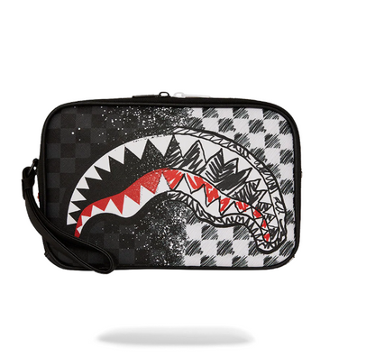 SPRAYGROUND SCRIBBLE DRIBBLE CHECK TOILETRY BRICK