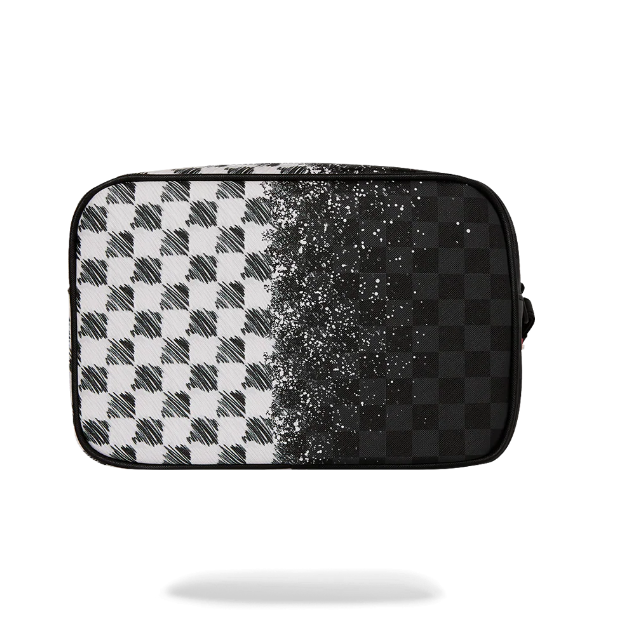 SPRAYGROUND SCRIBBLE DRIBBLE CHECK TOILETRY BRICK