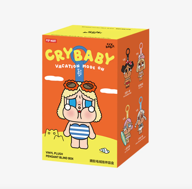 Pop Mart Crybaby Vacation Mode On Serisi Vinil Peluş Bebek Sürpriz
