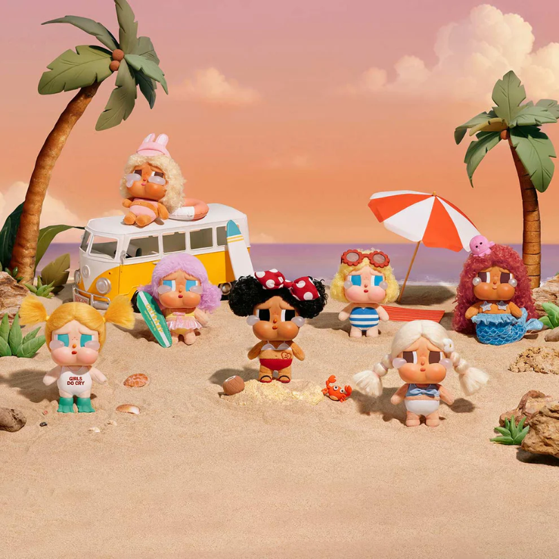 Pop Mart Crybaby Vacation Mode On Serisi Vinil Peluş Bebek Sürpriz