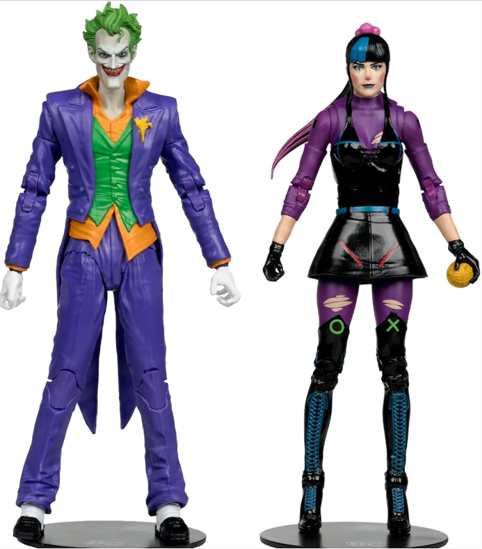 McFarlane Toys - DC Multiverse The Joker & Punchline 7' Action Figure 2 li Paket