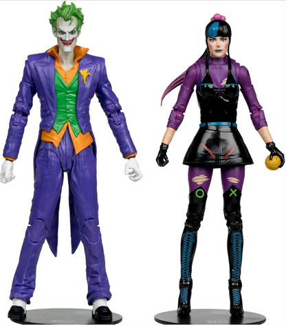 McFarlane Toys - DC Multiverse The Joker & Punchline 7' Action Figure 2 li Paket