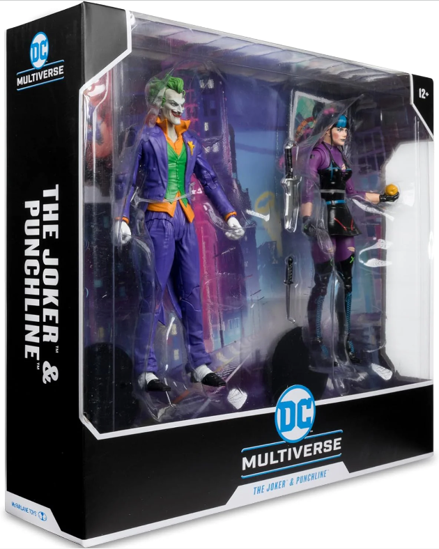 McFarlane Toys - DC Multiverse The Joker & Punchline 7' Action Figure 2 li Paket
