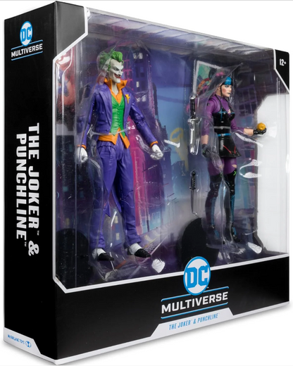 McFarlane Toys - DC Multiverse The Joker & Punchline 7' Action Figure 2 li Paket