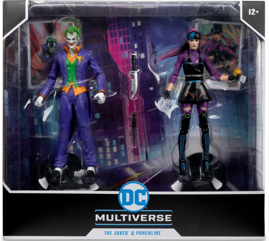 McFarlane Toys - DC Multiverse The Joker & Punchline 7' Action Figure 2 li Paket