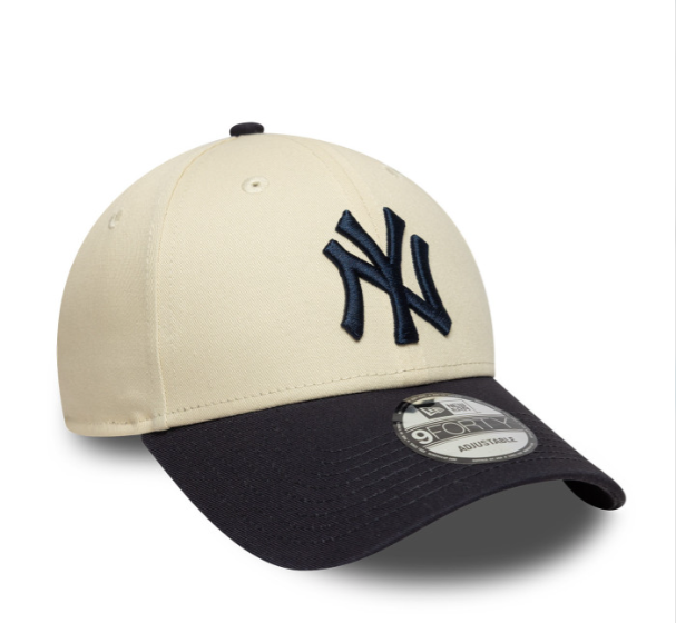 New Era New York Yankees Colour Block 9Forty Beige Cap