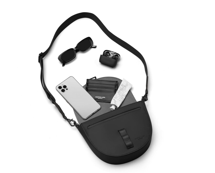 Gaston Luga Spläsh Moon Crossbody Omuz Çantası - Black